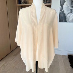 Wilfred |100% Silk Cardigan Kimono | Small | Cream